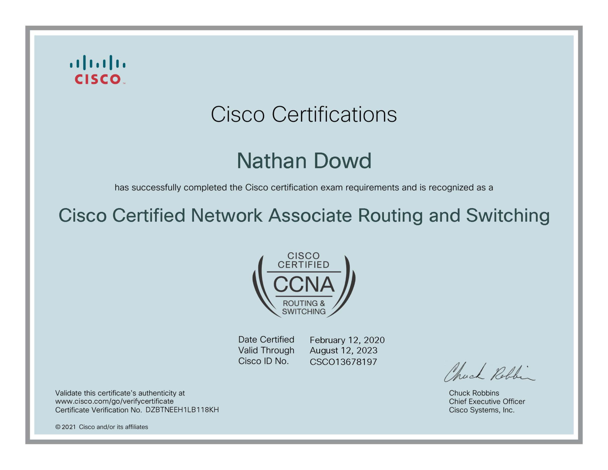 Cisco Ccna Nathandowd Tech